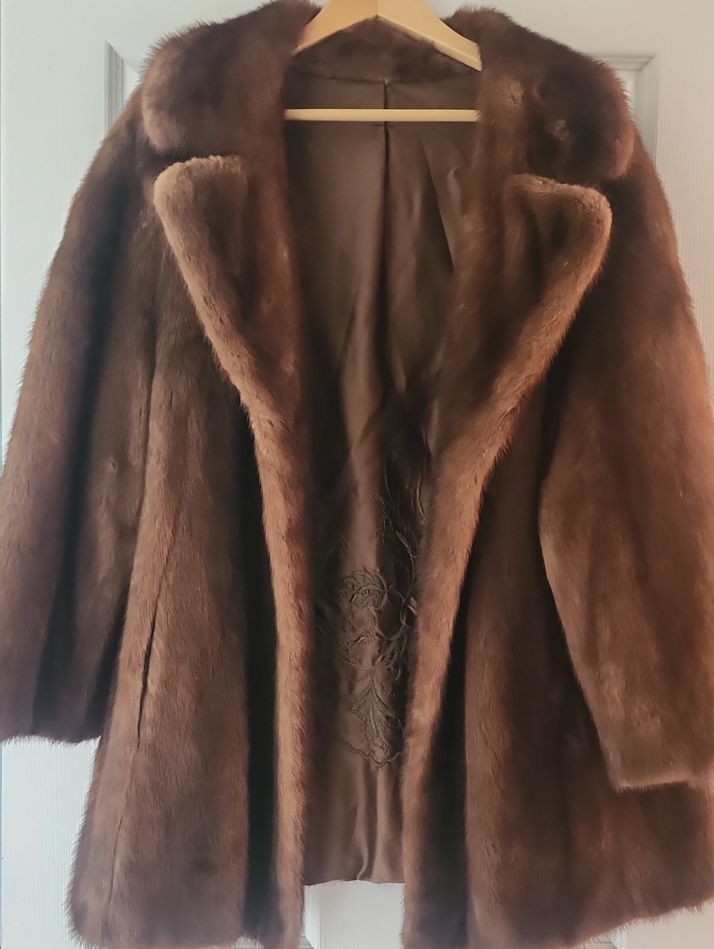 Luxurious Brown Fur Coat - Women's Classic Coat